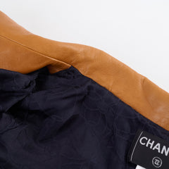 Chanel 01P Spring/Summer Jacket Navy/Beige Size 34