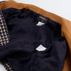 Chanel 01P Spring/Summer Jacket Navy/Beige Size 34