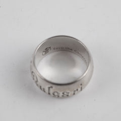 BvlgarI Save the Children Silver Ring Size 56