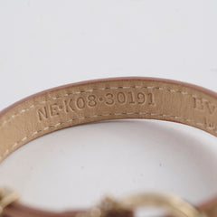 Bvlgari Leather Bracelet Beige