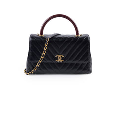 Deal of The Week - Chanel Medium Chevron Coco Handle Black