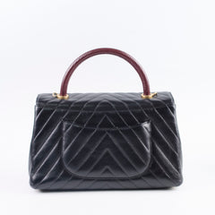 Deal of The Week - Chanel Medium Chevron Coco Handle Black