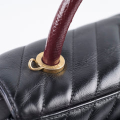 Deal of The Week - Chanel Medium Chevron Coco Handle Black