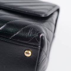 Deal of The Week - Chanel Medium Chevron Coco Handle Black