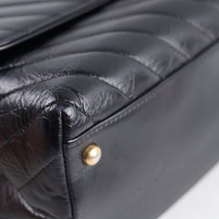 Deal of The Week - Chanel Medium Chevron Coco Handle Black