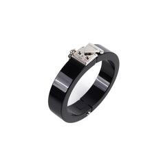 Louis Vuitton Acrylic Silver Bangle