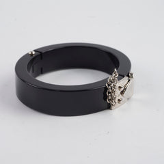 Louis Vuitton Acrylic Silver Bangle