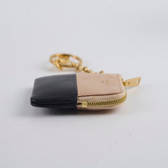 Celine Pouch Key Ring Black/Beige