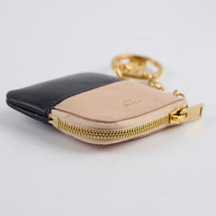 Celine Pouch Key Ring Black/Beige