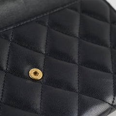 Chanel Lambskin Long Wallet Black