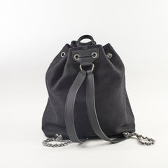 Chanel Deauville Backpack Navy Blue