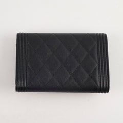 Chanel Boy Flap Wallet Caviar (25 Series)
