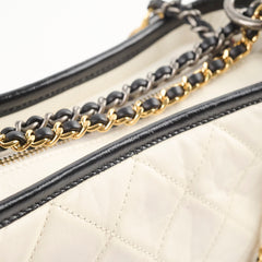 Chanel Small Gabrielle Bag Black and White
