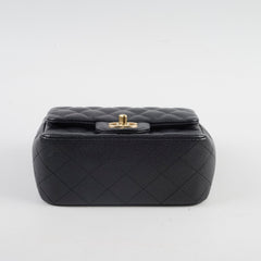 Chanel Mini Square Caviar Black