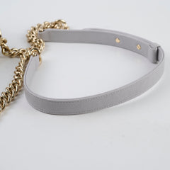 Chanel Boy Bag Old Medium Grey Caviar