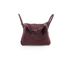 Hermes Lindy 30 Prune Clemence A stamp