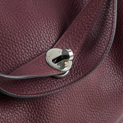 Hermes Lindy 30 Prune Clemence A stamp