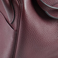 Hermes Lindy 30 Prune Clemence A stamp