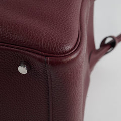 Hermes Lindy 30 Prune Clemence A stamp