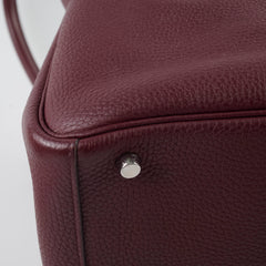 Hermes Lindy 30 Prune Clemence A stamp