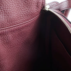 Hermes Lindy 30 Prune Clemence A stamp