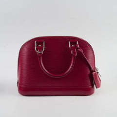 Louis Vuitton Alma BB Epi Dark Pink / Red