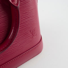 Louis Vuitton Alma BB Epi Dark Pink / Red