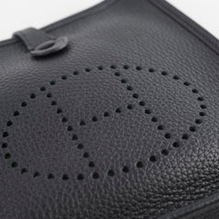 Hermes Mini Evelyne TPM Black Gold Hardware