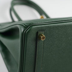 Hermes Birkin 30 Vert Anglais Epsom R Square (2014)