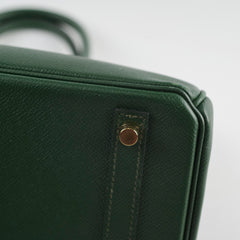 Hermes Birkin 30 Vert Anglais Epsom R Square (2014)