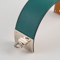 Hermes Dog Bracelet Swift Malachite