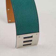 Hermes Dog Bracelet Swift Malachite