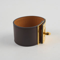 Hermes Dog Bracelet Swift Brown