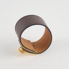 Hermes Dog Bracelet Swift Brown