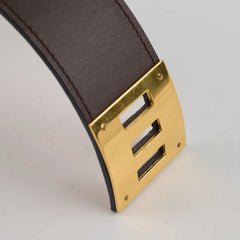 Hermes Dog Bracelet Swift Brown