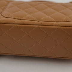 Chanel Mini Rectangular Top Handle Dark Beige Microchip