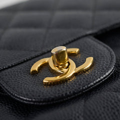 Chanel Jumbo Double Flap Caviar Black
