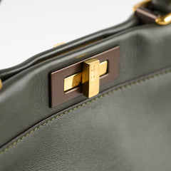 Fendi Medium Peekaboo Dark Olive / Grey
