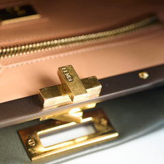 Fendi Medium Peekaboo Dark Olive / Grey