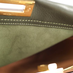Fendi Medium Peekaboo Dark Olive / Grey