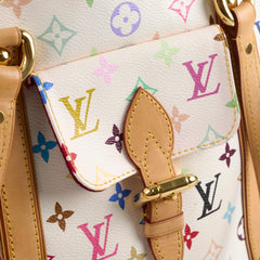 Louis Vuitton Multicolor Aurelia MM White
