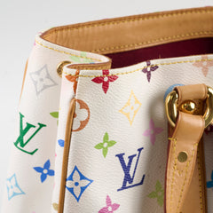 Louis Vuitton Multicolor Aurelia MM White