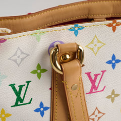Louis Vuitton Multicolor Aurelia MM White