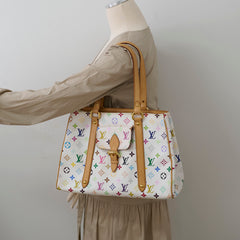 Louis Vuitton Multicolor Aurelia MM White
