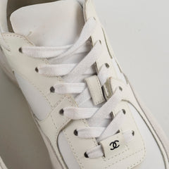 Chanel White Sneakers Size 36.5