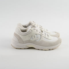 Chanel White Sneakers Size 36.5