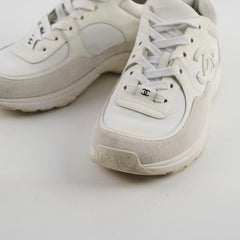 Chanel White Sneakers Size 36.5