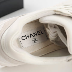 Chanel White Sneakers Size 36.5