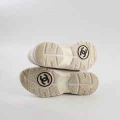 Chanel White Sneakers Size 36.5
