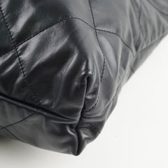 Chanel Medium 22 Bag Black Microchip